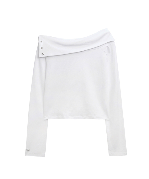 RENSE(レンセ)の「Snap Off Long Sleeve Tee White(Tシャツ/カットソー・レディース・その他・OS)」の4枚目の写真