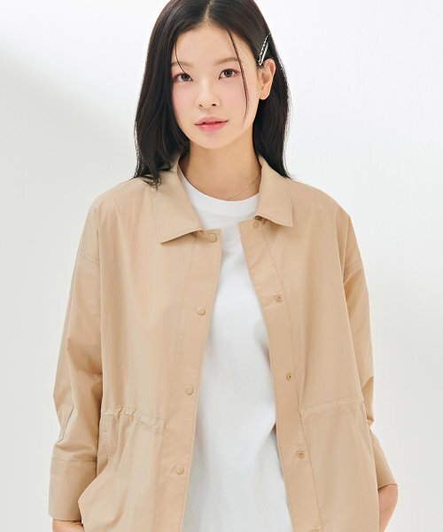 CHASECULT（チェイスカルト）の「レディース オープンカラー ジャケット型 7部シャツ-DARG5465B0X（シャツ/ブラウス・レディース・Beige・90/85）」の4枚目の写真