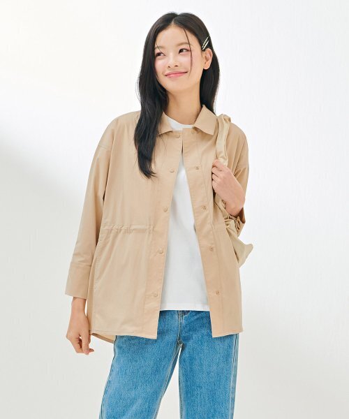 CHASECULT（チェイスカルト）の「レディース オープンカラー ジャケット型 7部シャツ-DARG5465B0X（シャツ/ブラウス・レディース・Beige・90/85）」の5枚目の写真