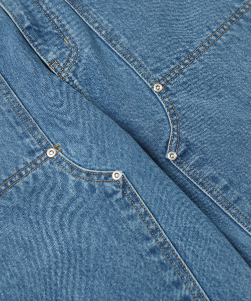 FRIZMWORKS(フリズムワークス)の「WASHED DENIM DOUBLE KNEE SHORTS _ LIGHT BLUE(その他パンツ・メンズ・その他・MEDIUM/LARGE/X-LARGE)」の6枚目の写真