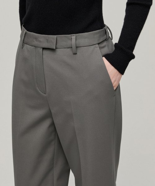 MUSINSA STANDARD WOMAN（ムシンサスタンダードウーマン）の「ウィメンズヘビーウェイト裏起毛ワイドヒドゥンバンディングスラックス[ウォームグレー]（スラックス・レディース・その他・28/29/30/31/24/25/26/27）」の4枚目の写真