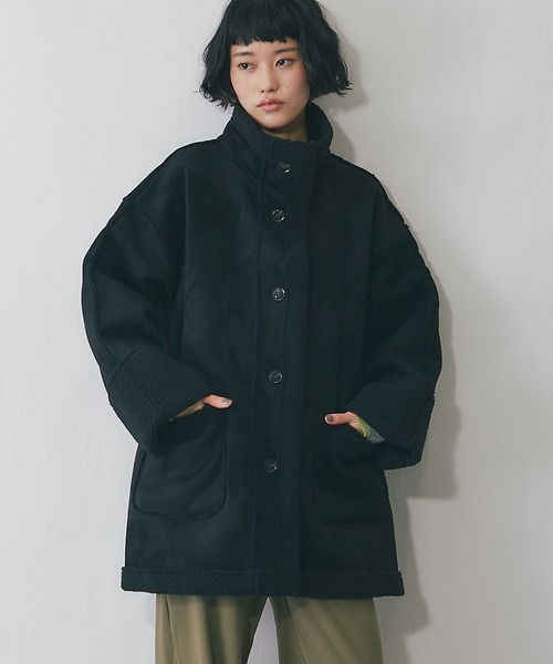 フェイクムートンスタンドコート（ムートンコート）｜ANOTHER S