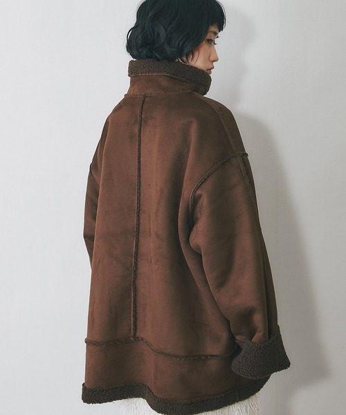 フェイクムートンスタンドコート（ムートンコート）｜ANOTHER S