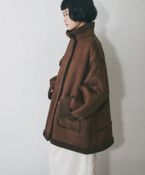 フェイクムートンスタンドコート（ムートンコート）｜ANOTHER S