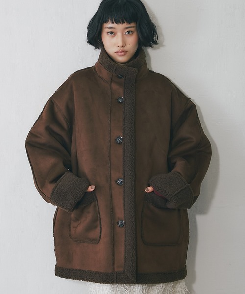 フェイクムートンスタンドコート（ムートンコート）｜ANOTHER S