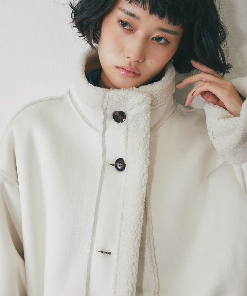 ANOTHER S（アナザーエス）の「フェイクムートンスタンドコート