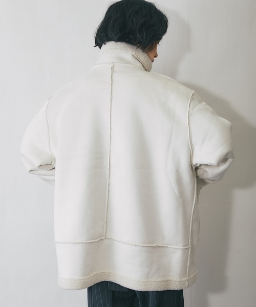 ANOTHER S（アナザーエス）の「フェイクムートンスタンドコート