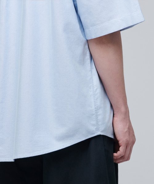 MUSINSA STANDARD（ムシンサスタンダード）の「特大オックスフォード半袖シャツ[スカイブルー]（シャツ/ブラウス・メンズ・その他・SMALL/MEDIUM/LARGE/X-LARGE/XX-LARGE）」の14枚目の写真