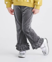 apres les cours | 【セットアップ可】ベロアフリルレギンス_ジュニア対応(その他パンツ)