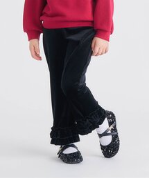 apres les cours | 【セットアップ可】ベロアフリルレギンス_ジュニア対応(その他パンツ)