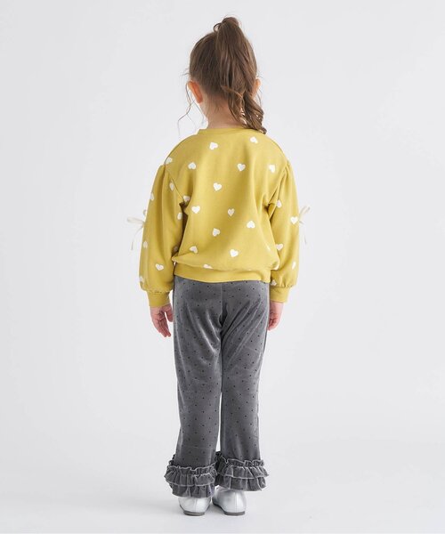 apres les cours(アプレレクール)の「【セットアップ可】ベロアフリルレギンス_ジュニア対応(その他パンツ・キッズ・グレー/ブラック/アイボリー・90/100/110/120/130/140)」の8枚目の写真