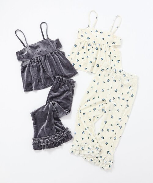 apres les cours(アプレレクール)の「【セットアップ可】ベロアフリルレギンス_ジュニア対応(その他パンツ・キッズ・グレー/ブラック/アイボリー・90/100/110/120/130/140)」の14枚目の写真