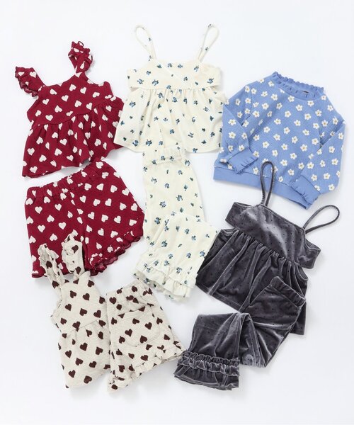 apres les cours(アプレレクール)の「【セットアップ可】ベロアフリルレギンス_ジュニア対応(その他パンツ・キッズ・グレー/ブラック/アイボリー・90/100/110/120/130/140)」の16枚目の写真