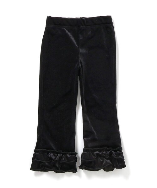 apres les cours(アプレレクール)の「【セットアップ可】ベロアフリルレギンス_ジュニア対応(その他パンツ・キッズ・グレー/ブラック/アイボリー・90/100/110/120/130/140)」の20枚目の写真