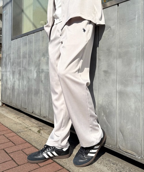 U.S. POLO ASSN.(ユーエスポロアッスン)の「【U.S. POLO ASSN.】ワンポイントロゴ リラクシング イージーパンツ セットアップシャツ展開あり(その他パンツ・メンズ・グレー/ブラック・M/XL/L)」の1枚目の写真