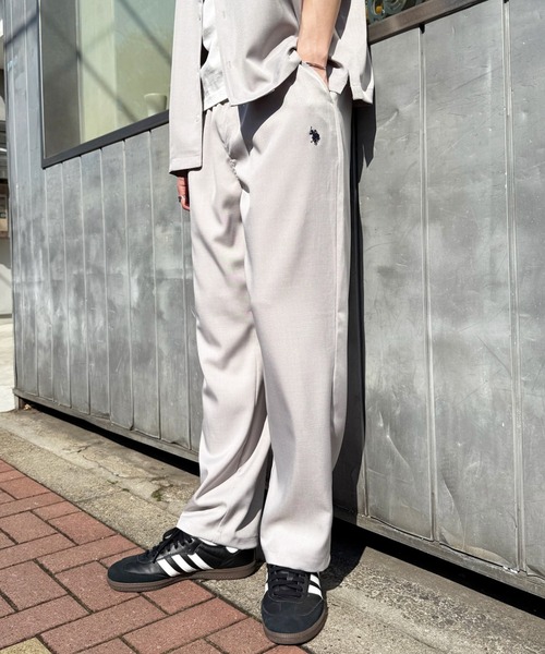 U.S. POLO ASSN.(ユーエスポロアッスン)の「【U.S. POLO ASSN.】ワンポイントロゴ リラクシング イージーパンツ セットアップシャツ展開あり(その他パンツ・メンズ・グレー/ブラック・M/XL/L)」の5枚目の写真