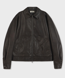 GLW（ジーエルダブリュ）の「ビーカンレザーシングルジャケットブラウン（ライダースジャケット）」