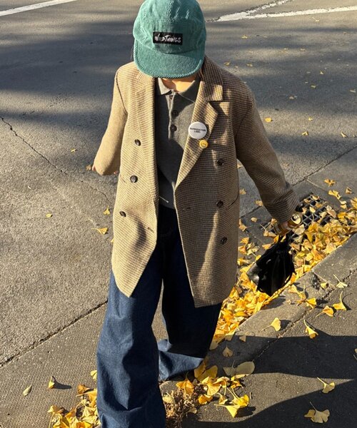 CIAOPANIC TYPY(チャオパニックティピー)の「裾リブ配色ニットポロ(ニット/セーター・レディース・グリーン/グレー/ブラウン・MEDIUM/LARGE)」の8枚目の写真