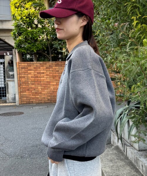 CIAOPANIC TYPY(チャオパニックティピー)の「裾リブ配色ニットポロ(ニット/セーター・レディース・グリーン/グレー/ブラウン・MEDIUM/LARGE)」の19枚目の写真