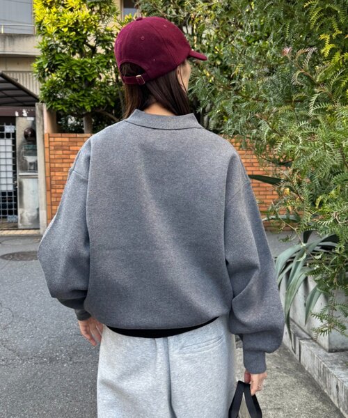 CIAOPANIC TYPY(チャオパニックティピー)の「裾リブ配色ニットポロ(ニット/セーター・レディース・グリーン/グレー/ブラウン・MEDIUM/LARGE)」の20枚目の写真