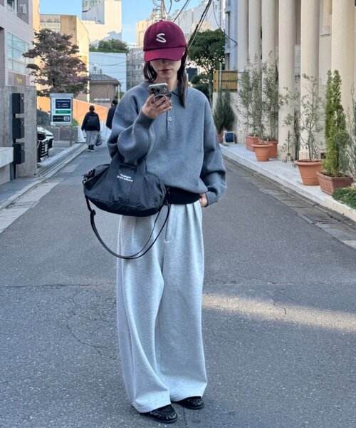 CIAOPANIC TYPY(チャオパニックティピー)の「裾リブ配色ニットポロ(ニット/セーター・レディース・グリーン/グレー/ブラウン・MEDIUM/LARGE)」の21枚目の写真