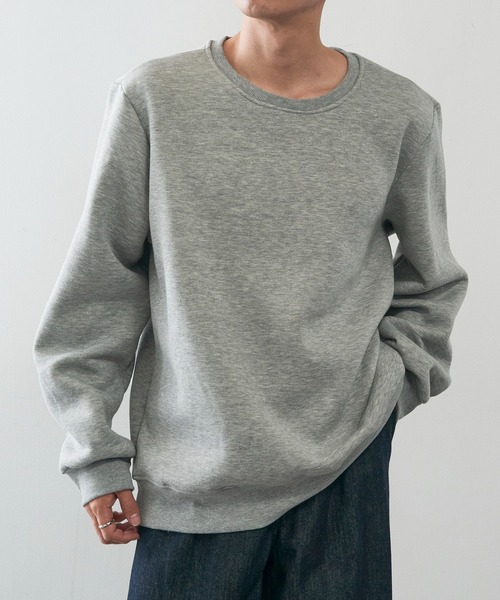 KNOCKER(ノッカー)の「【KNOCKER】Heavyweight Fleece Sweatshirt ヘビーウェイト フリース プルオーバースウェット トレーナー 裏起毛 オーバーサイズ SWS1000 UNTR(スウェット・メンズ・チャコールグレー/グレー/ブラック・M/L/XL)」の15枚目の写真