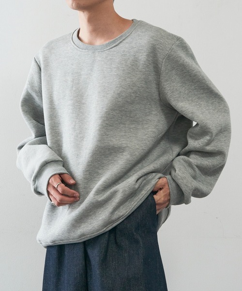 KNOCKER(ノッカー)の「【KNOCKER】Heavyweight Fleece Sweatshirt ヘビーウェイト フリース プルオーバースウェット トレーナー 裏起毛 オーバーサイズ SWS1000 UNTR(スウェット・メンズ・チャコールグレー/グレー/ブラック・M/L/XL)」の16枚目の写真