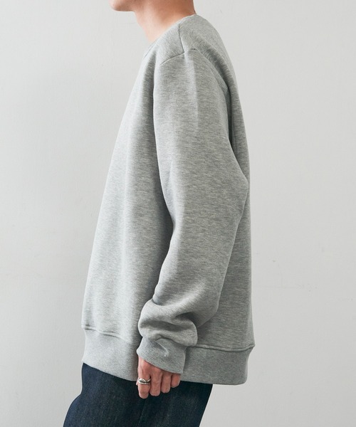 KNOCKER(ノッカー)の「【KNOCKER】Heavyweight Fleece Sweatshirt ヘビーウェイト フリース プルオーバースウェット トレーナー 裏起毛 オーバーサイズ SWS1000 UNTR(スウェット・メンズ・チャコールグレー/グレー/ブラック・M/L/XL)」の18枚目の写真