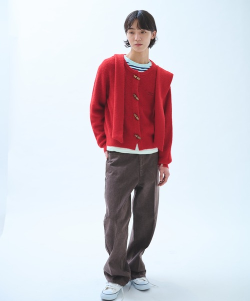 common gull products.（コモンガルプロダクツ）の「真ん中にある山のパンツ（デニムパンツ・レディース・インディゴブルー/ダークブラウン系・SMALL/MEDIUM/LARGE）」の16枚目の写真