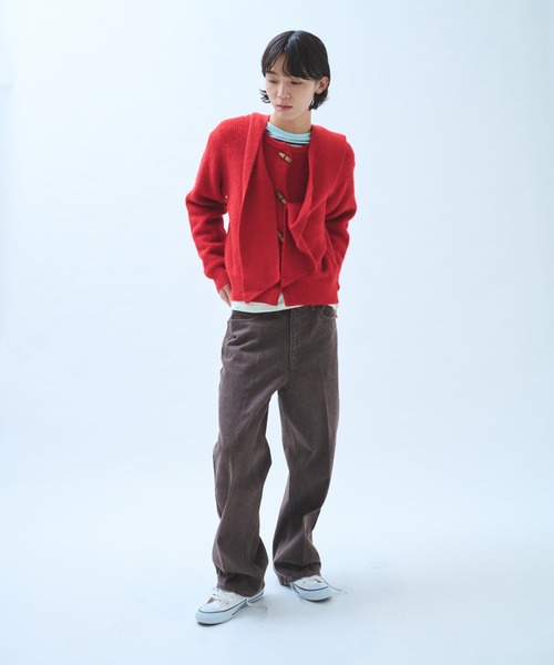 common gull products.（コモンガルプロダクツ）の「真ん中にある山のパンツ（デニムパンツ・レディース・インディゴブルー/ダークブラウン系・SMALL/MEDIUM/LARGE）」の17枚目の写真