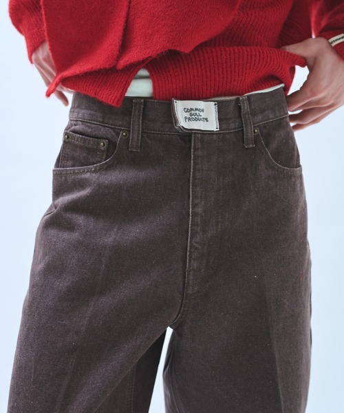 common gull products.（コモンガルプロダクツ）の「真ん中にある山のパンツ（デニムパンツ・レディース・インディゴブルー/ダークブラウン系・SMALL/MEDIUM/LARGE）」の22枚目の写真