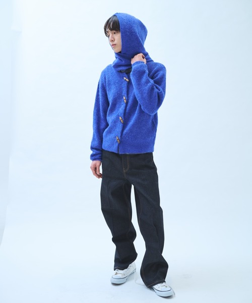 common gull products.（コモンガルプロダクツ）の「真ん中にある山のパンツ（デニムパンツ・レディース・インディゴブルー/ダークブラウン系・SMALL/MEDIUM/LARGE）」の5枚目の写真