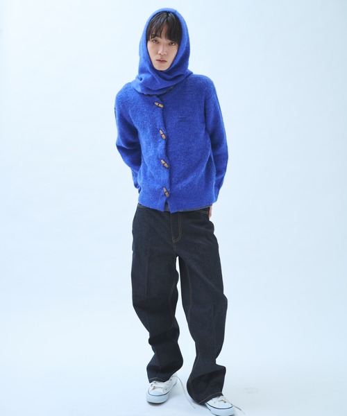 common gull products.（コモンガルプロダクツ）の「真ん中にある山のパンツ（デニムパンツ・レディース・インディゴブルー/ダークブラウン系・SMALL/MEDIUM/LARGE）」の6枚目の写真