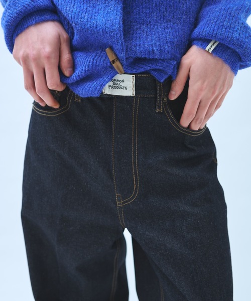 common gull products.（コモンガルプロダクツ）の「真ん中にある山のパンツ（デニムパンツ・レディース・インディゴブルー/ダークブラウン系・SMALL/MEDIUM/LARGE）」の10枚目の写真