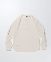 BEN DAVIS/WHITE LABEL | WAFFLE L/S HENLEY(Tシャツ/カットソー)