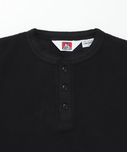 BEN DAVIS/WHITE LABEL（ベンデイビス ホワイトラベル）の「WAFFLE L/S HENLEY（Tシャツ/カットソー・メンズ・オフホワイト/グレー/ブラック・X-LARGE/LARGE/MEDIUM）」の6枚目の写真