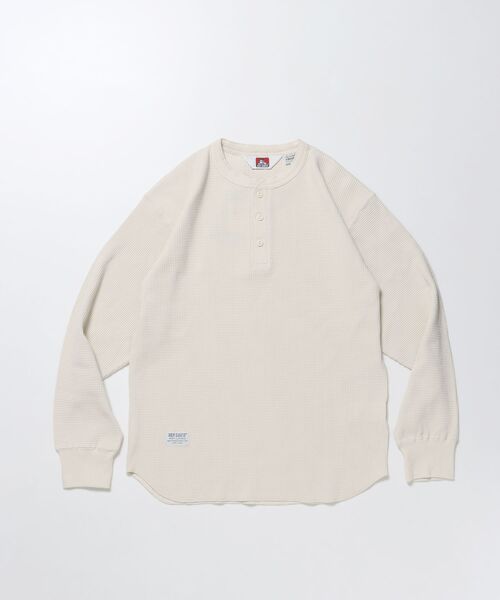 BEN DAVIS/WHITE LABEL（ベンデイビス ホワイトラベル）の「WAFFLE L/S HENLEY（Tシャツ/カットソー・メンズ・オフホワイト/グレー/ブラック・X-LARGE/LARGE/MEDIUM）」の14枚目の写真