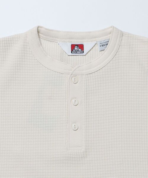 BEN DAVIS/WHITE LABEL（ベンデイビス ホワイトラベル）の「WAFFLE L/S HENLEY（Tシャツ/カットソー・メンズ・オフホワイト/グレー/ブラック・X-LARGE/LARGE/MEDIUM）」の16枚目の写真