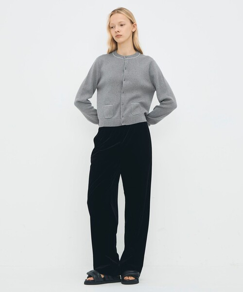 コットンカシミヤ パールポケットカーディガン（カーディガン/ボレロ