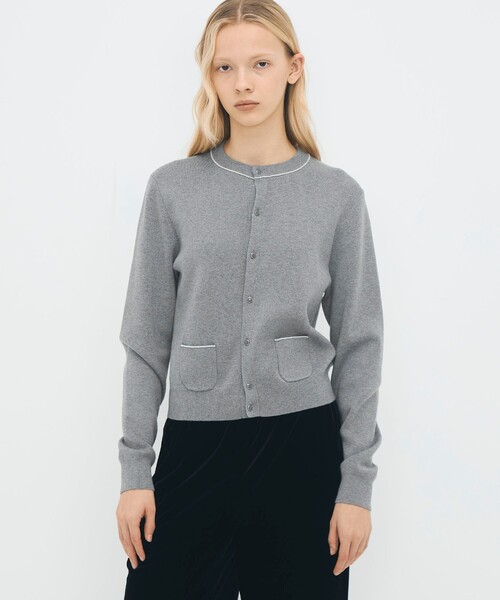 【CABaN】コットンカシミヤ パールポケットカーディガン コットンカシミヤ パールポケットカーディガン（カーディガン/ボレロ