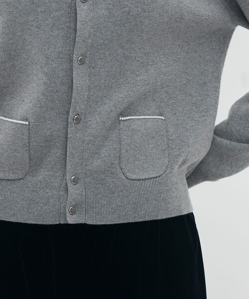 コットンカシミヤ パールポケットカーディガン（カーディガン/ボレロ