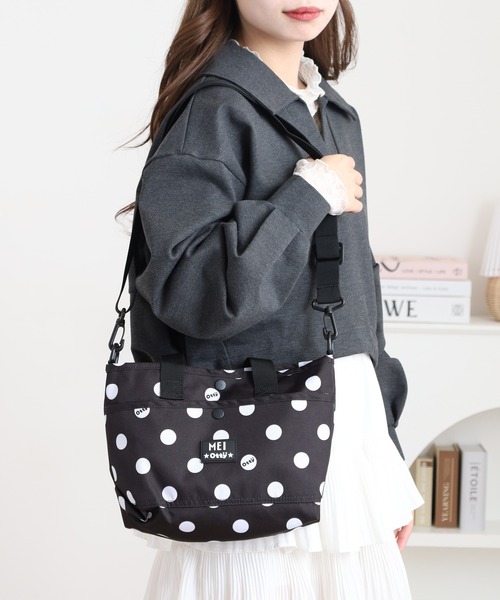 MEI（メイ）の「MEI×Otty　MINI TOTE ミニトートバッグ（トートバッグ・メンズ・ブラック/レオパード/ドット・FREE）」の19枚目の写真