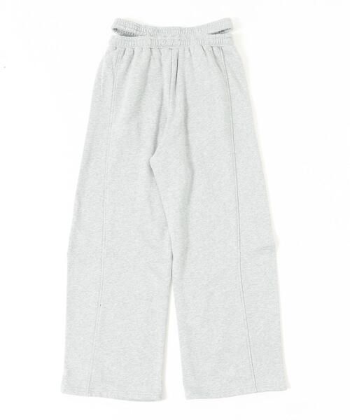 dispark（ディスパーク）の「DISPARK/ウエストカットカーブスウェットパンツ（スウェットパンツ・レディース・杢グレー/スミクロ・FREE）」の4枚目の写真