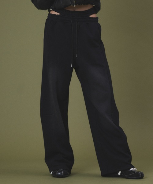 dispark（ディスパーク）の「DISPARK/ウエストカットカーブスウェットパンツ（スウェットパンツ・レディース・杢グレー/スミクロ・FREE）」の12枚目の写真