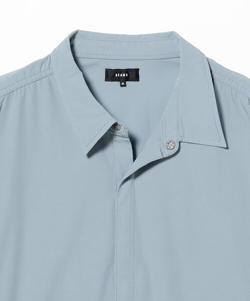 BEAMS(ビームス)の「テック プルオーバー シャツ(シャツ/ブラウス・メンズ・オリーブ/ブラック/ブルー系その他/カーキ・XL/L/M/S)」の11枚目の写真