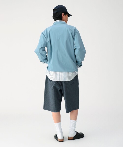 BEAMS(ビームス)の「テック プルオーバー シャツ(シャツ/ブラウス・メンズ・オリーブ/ブラック/ブルー系その他/カーキ・XL/L/M/S)」の18枚目の写真