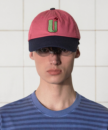 UNALLOYED（アナロイド）の「ユーロゴツートンキャップ / ピンク（キャップ）」