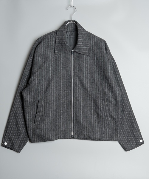 garsonwave(ギャルソンウェーブ)の「T/R ストライプ ジャケット(GW)(その他アウター・メンズ・ネイビー/グレー・L/M)」の16枚目の写真