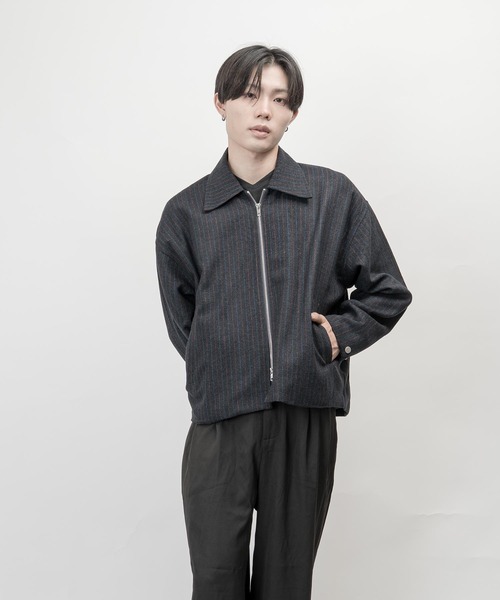 garsonwave(ギャルソンウェーブ)の「T/R ストライプ ジャケット(GW)(その他アウター・メンズ・ネイビー/グレー・L/M)」の17枚目の写真