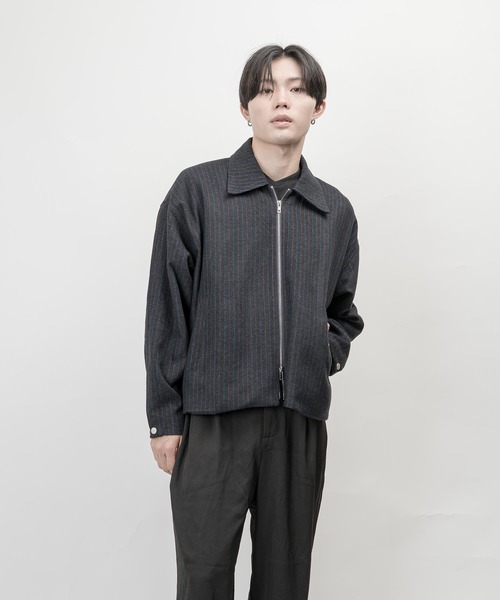 garsonwave(ギャルソンウェーブ)の「T/R ストライプ ジャケット(GW)(その他アウター・メンズ・ネイビー/グレー・L/M)」の3枚目の写真